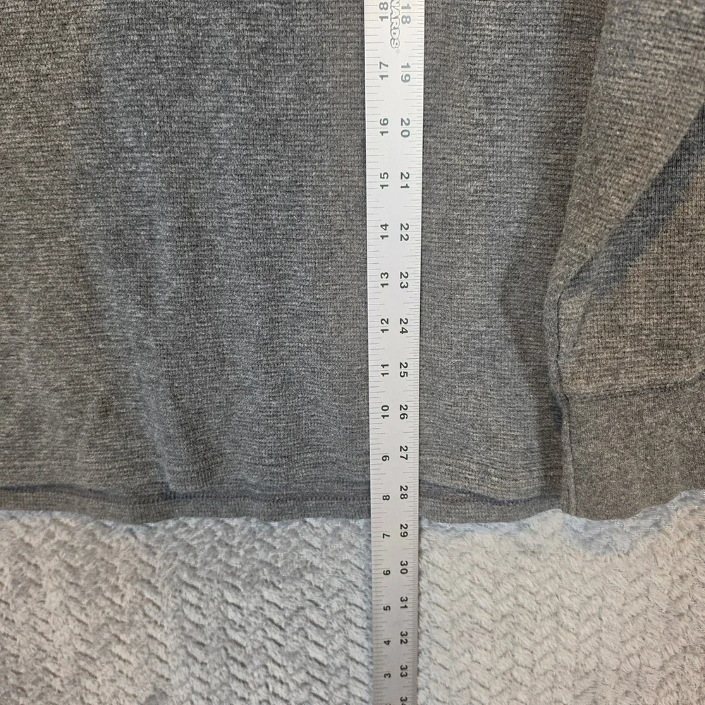 Polo Ralph Lauren Mens XL Grey Waffle Knit Thermal Long Sleeve Sleepwear Shirt